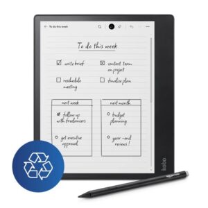 Rakuten Kobo Elipsa 2E elektroninių knygų skaityklė Lietimui jautrus ekranas 32 GB „Wi-Fi“ Juoda