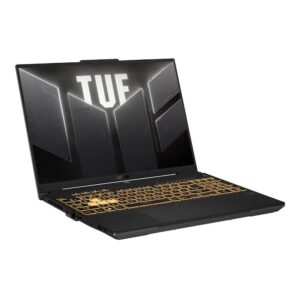 ASUS TUF Gaming F16 FX607VJB-RL143W „Core 5 210H“, 16,0 colių FHD+ ekranas, 144 Hz, IPS lygio, 300 nits, AG, 16 GB DDR5 5600, 512 GB SSD, „GeForce RTX 3050“ 6 GB, 720P kamera, 56 WHrs, „Windows 11“, aliuminis, „Mecha Gray“ spalva - Image 1