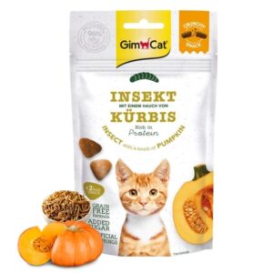 GIMCAT Crunchy Snacks Insect with pumpkin - skanėstas katėms - 50g - Image 2