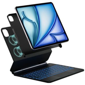 Dėklas Typecase Edge+ su klaviatūra for Apple iPad Air 13" 2024/2025 carbon fiber