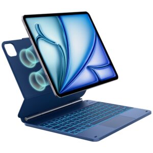 Dėklas Typecase Edge with Keyboard for Apple iPad Air 13" 2024/2025 pacific blue