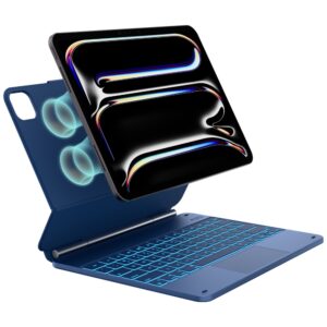 Dėklas Typecase Edge su klaviatūra for Apple iPad Pro 13" 2024/2025 pacific blue