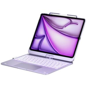 Typedėklas Flexbook Touch Dėklas with Keyboard for iPad Air 13" M2 2024 / M3 2025 / M4 2026 light purpl