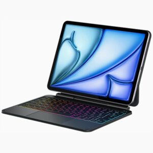 Dėklas Typecase Edge Pro su klaviatūra for Apple iPad Pro 11" M4 2024 / M5 2025 juodos spalvos