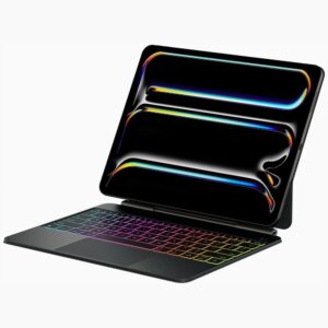Dėklas Typecase Edge Pro su klaviatūra for Apple iPad Pro 13" M4 2024 / M5 2025 juodos spalvos