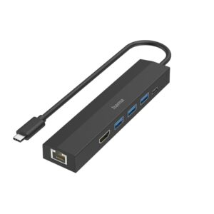 Hama 00200144 sąsajos šakotuvas USB 3.2 Gen 1 (3.1 Gen 1) Type-C 5000 Mbit/ai Juoda - Image 1