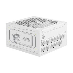 MSI MAG A1000GL PCIE5 WHITE maitinimo blokas 1000 W 24-pin ATX ATX Balta - Image 1
