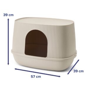 SAVIC Moona Mocha - kačių kraiko dėžė - 57x39x39cm - Image 3