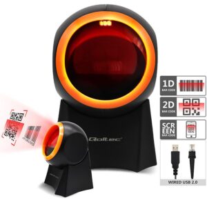 Qoltec 50857 Laidinis stalinis brūkšninių kodų skaitytuvas 1D | 2D - Image 3