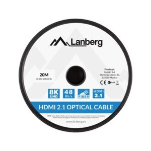 Lanberg CA-HDMI-30FB-0200-BK HDMI kabelis 20 m HDMI A tipo (standartinis) Juoda - Image 3