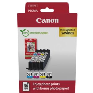Canon 2106C006 rašalo kasetė 4 vnt Originalus Juoda, Žydras, Rausvai raudona, Geltona