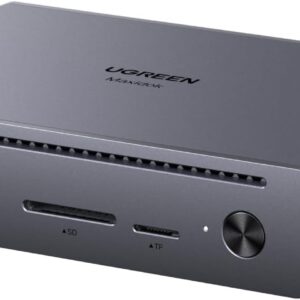 Jungčių stotelė 10in1 Thunderbolt 5 (USB-C) - 2xTBT5/DisplayPort, RJ45, USB3.0 Maxidok Revodok U712 UGREEN - Image 1