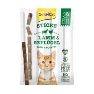 GIMCAT Sticks Lamb and polutry - skanėstas katėms - 4pcs - Image 1