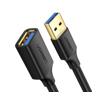 Kabelis ilgiklis USB3.0 A kištukas - lizdas 0.5m juodas US129 UGREEN