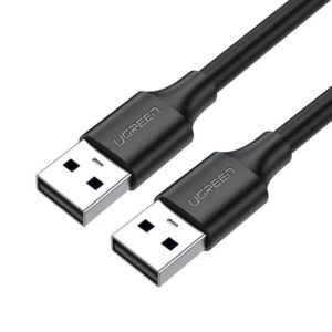 Kabelis USB A - USB A 1.5m juodas US102 UGREEN