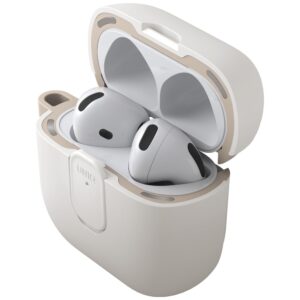 Dėklas UNIQ Clyde for AirPods 4 Lock Dėklas beige - Image 2