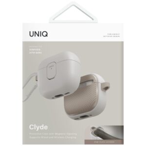 Dėklas UNIQ Clyde for AirPods 4 Lock Dėklas beige - Image 5