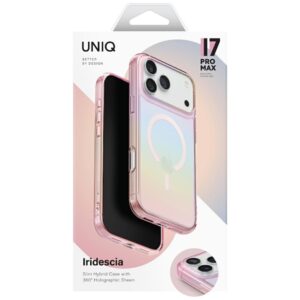 UNIQ Iridescia dėklas for Apple iPhone 17 Pro Max Magclick Charging rožinės spalvos prism - Image 6