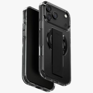 UNIQ Heldro Air dėklas skirtas Apple iPhone 17 Pro Max Magclick Charging juodos spalvos