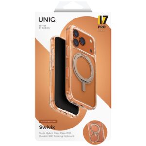 UNIQ Swivix dėklas skirtas Apple iPhone 17 Pro 360 Rotating Kickstand Gold - Image 6