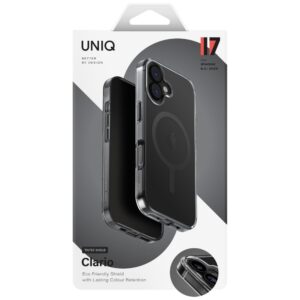 UNIQ Clario dėklas skirtas Apple iPhone 17 Magclick Charging juodos spalvos - Image 5