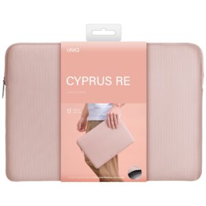 Laptop Sleeve UNIQ Cyprus Ridge Edition 14" waterproof neoprene rožinės spalvos - Image 6
