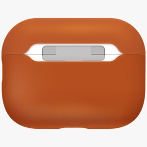 Dėklas UNIQ Lino for AirPods Pro 3 gen Silicone oranžinės spalvos - Image 4