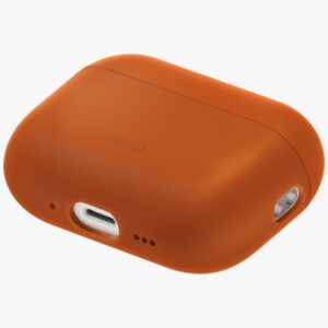 Dėklas UNIQ Lino for AirPods Pro 3 gen Silicone oranžinės spalvos - Image 2
