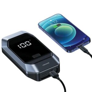 USAMS Jumpstarter Powerbank 8000mAh+ built-in flashlight juodos spalvos ZB284ZDB01 (US-ZB284) - Image 4