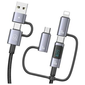 USAMS Kabelis 6in1 Fast charging 60W 1.2m Data Kabelis Digital dispay Aluminum Alloy Sufeng SJ71 Series - Image 6