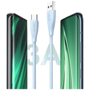 Kabelis USAMS Green Series SJ714 18W 3A USB-A to USB-C 1m rožinės spalvos - Image 7