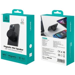 USAMS YX016 speaker magnetic Bluetooth juodos spalvos - Image 5