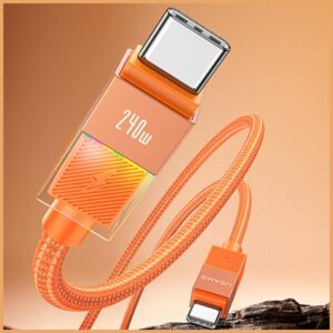 Kabelis USAMS SJ777 PD 240W USB-C/USB-C 1.2m tarnish - Image 3