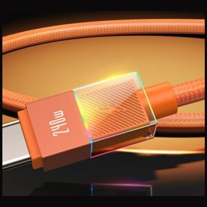 Kabelis USAMS SJ777 PD 240W USB-C/USB-C 1.2m tarnish - Image 2