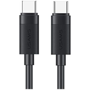Kabelis USAMS U94 60W USB-C to USB-C 1m juodos spalvos