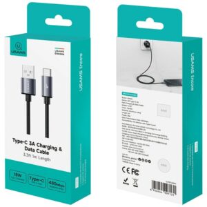 Kabelis USAMS U91 18W USB-C skirtas USB-A 1m tarnish - Image 5
