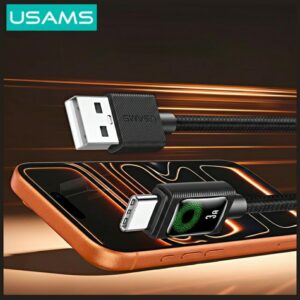 Kabelis USAMS U92 18W USB-C to USB-A 1.2m juodos spalvos - Image 3