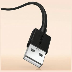 Kabelis USAMS U92 18W USB-C to USB-A 1.2m juodos spalvos - Image 2