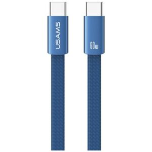 Kabelis USAMS U96 60W USB-C to USB-C 1.2m blue
