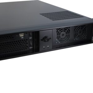 Inter-Tech IPC 2U-2098-SL Stovas Juoda - Image 3