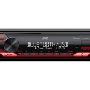 AUTOMOBILINIS RADIJAS JVC KDX-282BT RAUDONAS