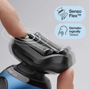 Braun Series 6 61-B4500cs Skustuvas Apkarpymo mašinėlė Juoda, Mėlyna - Image 3
