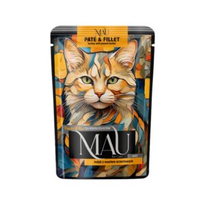MAU Pate and Fillet Turkey with peanut butter - šlapias kačių maistas - 85g - Image 1