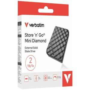 External Disk Verbatim Store n Go Mini Diamond USB-C SSD 2Tb Black 32026 - Image 10