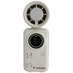 Rankinis ventiliatorius Verbatim Cool `n` Go Ice Touch Mini baltos spalvos sidabro spalvos 32346 - Image 3