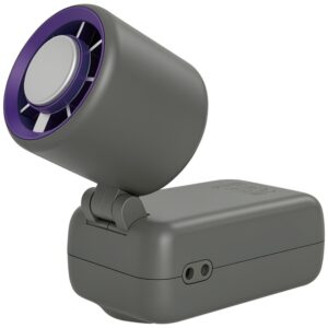 Rankinis ventiliatorius Verbatim Cool `n` Go Ice Touch Mini violetinės spalvos pilkos spalvos 32347 - Image 2