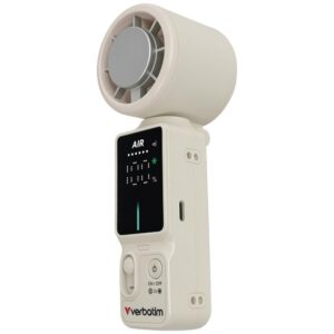 Rankinis ventiliatorius Verbatim Cool `n` Go Ice Touch Pro baltos spalvos sidabro spalvos