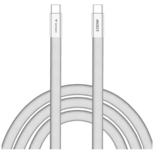 Kabelis Verbatim Sync & Charge SoftTouch USB-C į USB-C 100W PD3.0 120cm baltos spalvos 30277