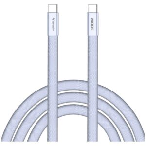 Kabelis Verbatim Sync & Charge SoftTouch USB-C į USB-C 100W PD3.0 120cm violetinės spalvos 30278