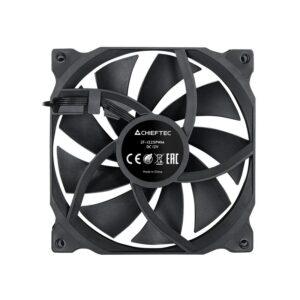 Chieftec ZF-1225PWM Kompiuterio aušinimo sistema Kompiuterio korpusui Ventiliatorius 12 cm Juoda 1 vnt